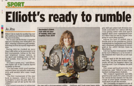 Elliott Cole is a Brazilian Jiu Jitsu athlete from Rochester in Kent and fights for Combat Sports Academy