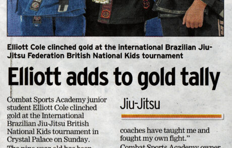 Elliott Cole is a Brazilian Jiu Jitsu athlete from Rochester in Kent and fights for Combat Sports Academy