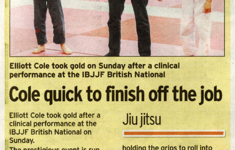 Elliott Cole is a Brazilian Jiu Jitsu athlete from Rochester in Kent and fights for Combat Sports Academy
